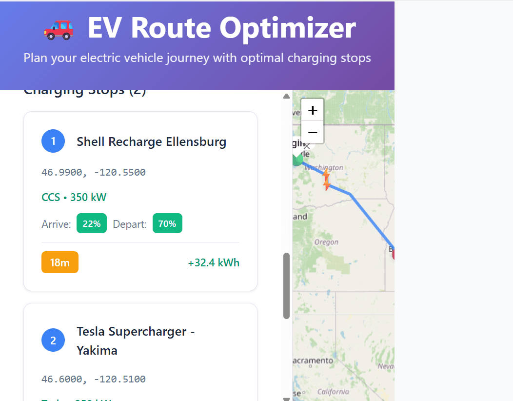 EV Route Optimizer